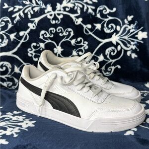 Puma Classic White and Black Sneakers